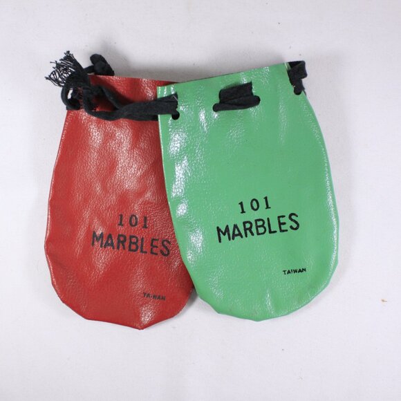 Vintage 1980s Marbles bag, red and green made in Taiwan - Picture 2 of 5